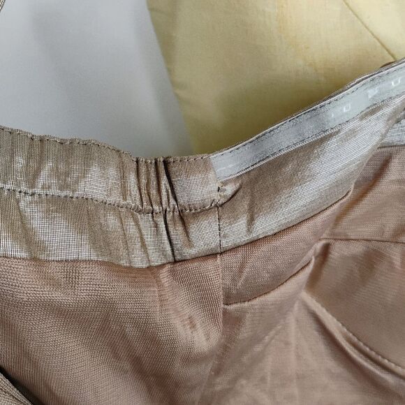 Lucy & Co. Champagne Beaded Mini Dress Stretchy size Small - Picture 15 of 16